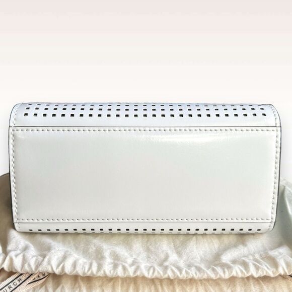 AUTHENTICATED NEW Tory Burch Petite Perforated Lee Radziwill Double Bag $798 - Picture 10 of 17